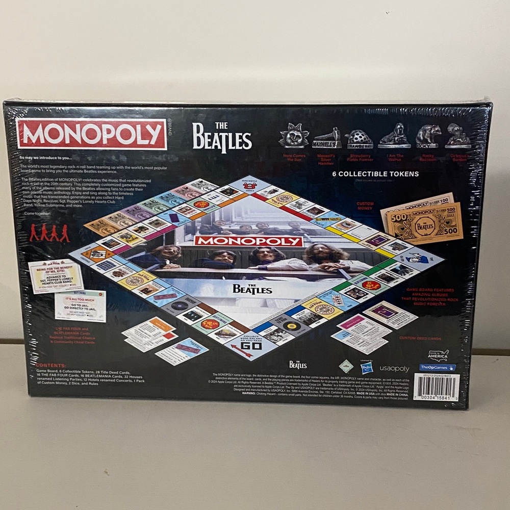 NWT Sealed Monopoly The Beatles Edition Board Game - Picture 2 of 11